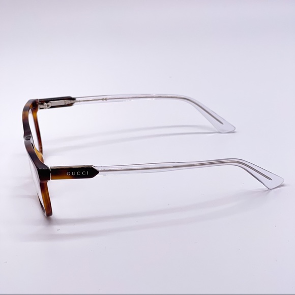 NEW GUCCI GG0490O 003 EYEGLASSES GUCCI GG04900 HAVANA CLEAR - Picture 4 of 11